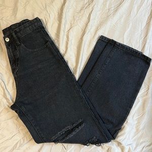 NEW High Rise Ripped Straight Leg Size XXS